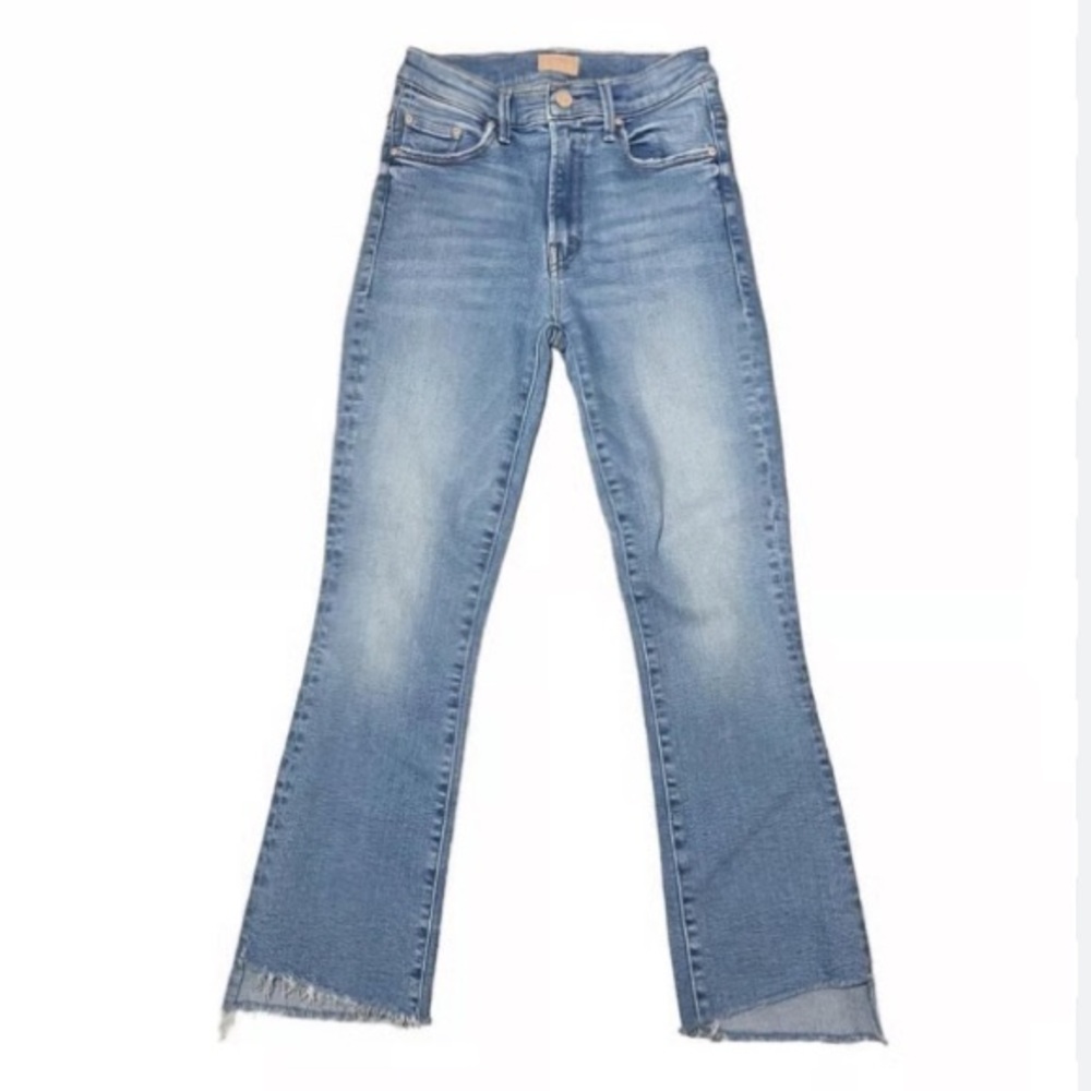 👖 NWT MOTHER Mid-Rise Straight Leg Fray Jeans size 30